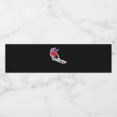 Das ist mein Herz - Skeletton Herz Hände Wasserflaschenetikett (Einzelnes Label)