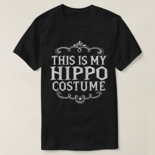 Das ist mein Hippo Funny Lazy Halloween-Kostüm T-Shirt