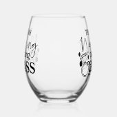 Das ist mein Hochzeitsplanungsglas Weinglas Ohne Stiel (Links)