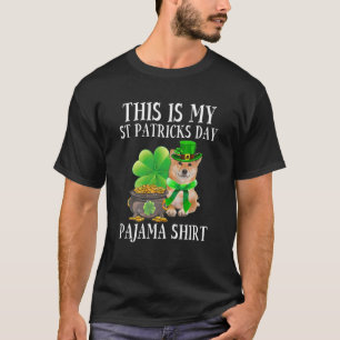 Das ist mein Hund St Patrick's Day Pajama für Men  T-Shirt