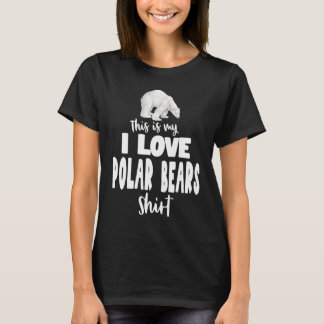 Das ist mein Ich liebe Eisbären T-Shirt