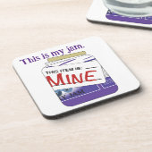 Das ist mein Jam-Coaster Getränkeuntersetzer (Linke Seite)