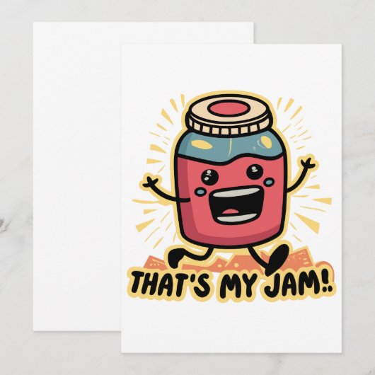 Das ist mein Jam! Einladung (Vorne/Hinten)