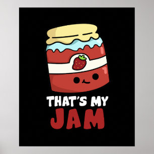 Das ist mein Jam Funny Jar von Jam Pun Dark BG Poster