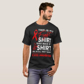 Das ist mein Kampf gegen HIV AIDS Bewusstsein Red  T-Shirt (Vorne ganz)