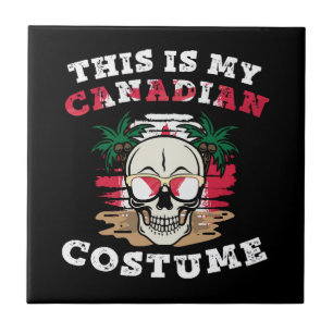 Das ist mein kanadisches Halloween-Kostüm Lustig  Fliese