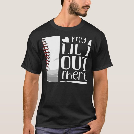 Das ist mein kleiner Bruder da draußen Baseball Li T-Shirt (Vorderseite)
