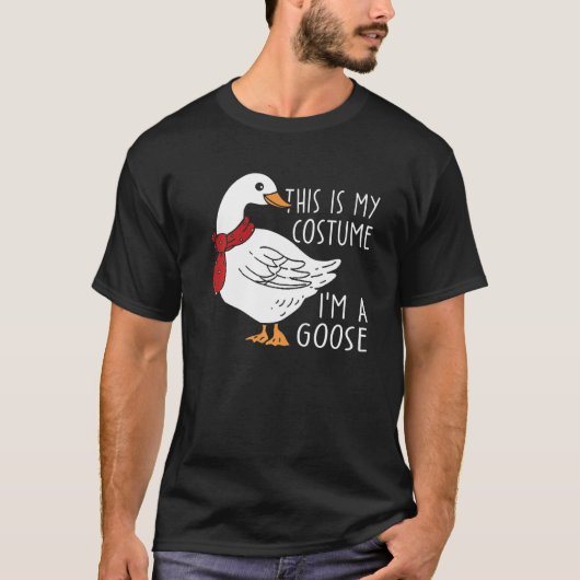 Das ist mein Kostüm, ich bin eine Gans - Funny Bir T-Shirt (Vorderseite)