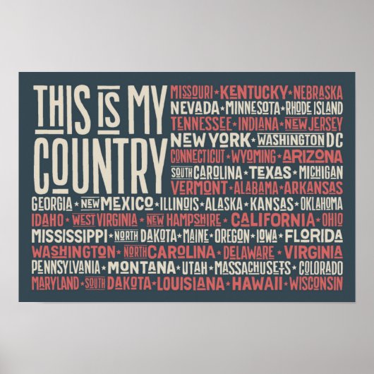 Das ist mein Land Poster (Vorne)