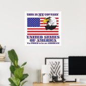 Das ist mein Land Poster (Heimbüro)