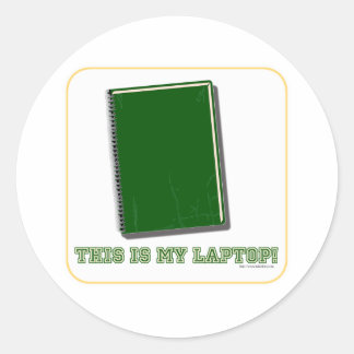 Das ist mein Laptop Runder Aufkleber