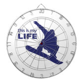 Das ist mein Leben (Snowboarden) Dartscheibe (vorne)