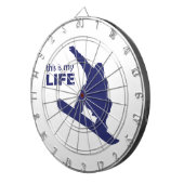 Das ist mein Leben (Snowboarden) Dartscheibe (Vorderseite rechts)