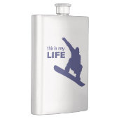 Das ist mein Leben (Snowboarden) Flachmann (Rechts)