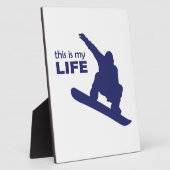 Das ist mein Leben (Snowboarden) Fotoplatte (Seite)