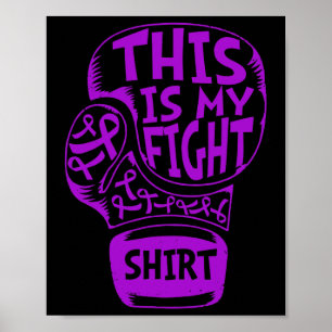 Das ist mein Lila Ribbon-Handschuh gegen Fibromyal Poster