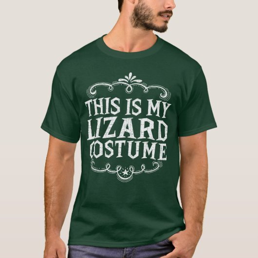 Das ist mein Lizard Funny Lazy Halloween-Kostüm T-Shirt (Vorderseite)