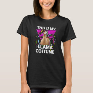 DAS IST MEIN LLAMA COSTUME Halloween Llama Lazy Co T-Shirt