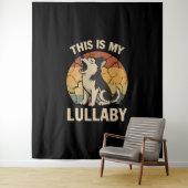 Das ist mein Lullaby- Husky Wandteppich (Beispiel)
