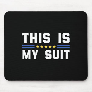 Das ist mein lustiger Anzug Ukraine-Flagge Zelensk Mousepad