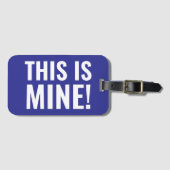 Das ist mein lustiger Sprichwort Reisender Gepäckanhänger (Vorderseite (Horizontal))