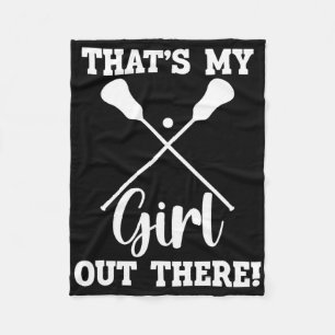 Das ist mein Mädchen da draußen Lacrosse Mama Fleecedecke
