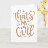 Das ist mein Mädchen Karte (Gelbe Blume)