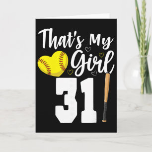 Das ist mein Mädchen Nummer #31 Softll Nummer 31 Karte