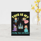 Das ist mein Märchenkostüm Halloween Karte (Gelbe Blume)