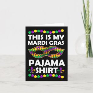 Das ist mein Mardi Gras Pajama Apparel Karte