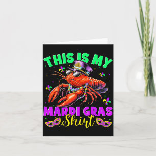 Das ist mein Mardi Gras-Shirt Crawfish Lustige Män Karte