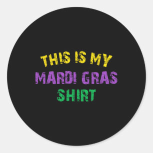 Das ist mein Mardi Gras Shirt Funny Outfit Männer Runder Aufkleber