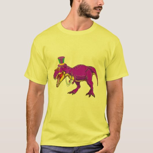 Das ist mein Mardi Grawr Gras Yellow Pajama Rex Me T-Shirt (Vorderseite)