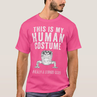 Das ist mein Mensch, ich bin wirklich Leopard Geck T-Shirt