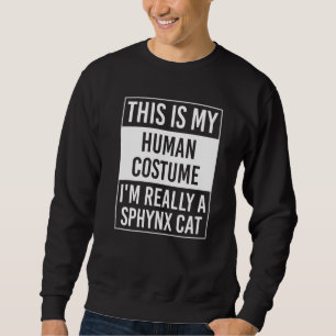 Das ist mein Mensch im Sphynx Cat Sweatshirt