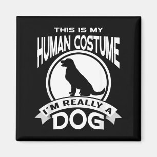 Das ist mein menschliches Kostüm, ich bin ein Hund Magnet