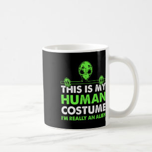 Das ist mein menschliches Kostüm, ich bin wirklich Kaffeetasse