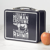 das ist mein menschliches Kostüm im wahrsten Sinne Metall Brotdose (Beispiel)