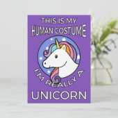 Das ist mein menschliches Kostüm - Unicorn Edition (Stehend Vorderseite)