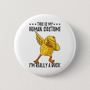 Das ist mein menschliches Kostümkasten Halloween Button