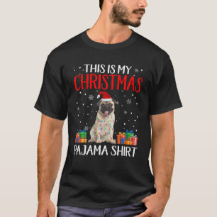 Das ist mein Mops Dog Weihnachten Pajama Santa Rei T-Shirt