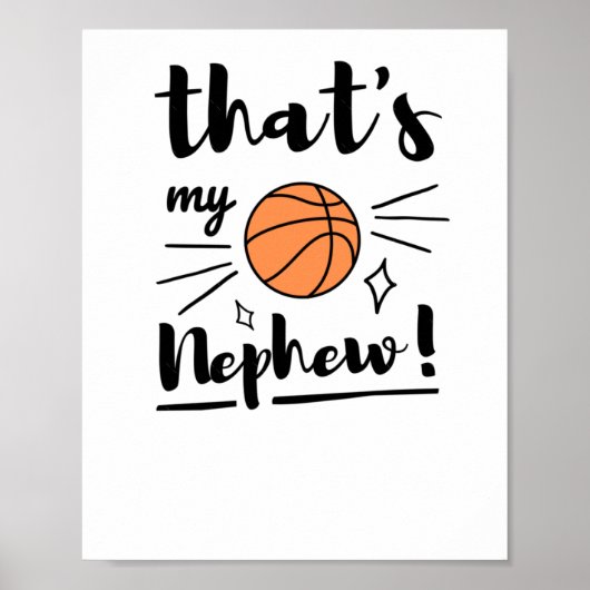 Das ist mein Nephew Basketball Poster (Vorne)