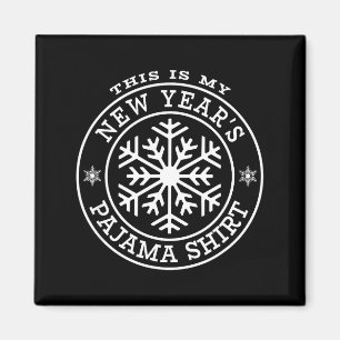 Das ist mein Neujahrs-Pyjama-Shirt Spaß Winter Sch Magnet