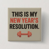 Das ist mein Neujahrsvorsatz Motivationsstudio Button (Vorderseite)