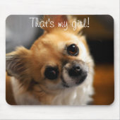 Das ist mein Niedliches Mädchen-Chihuahua-Mauspad Mousepad (Vorne)