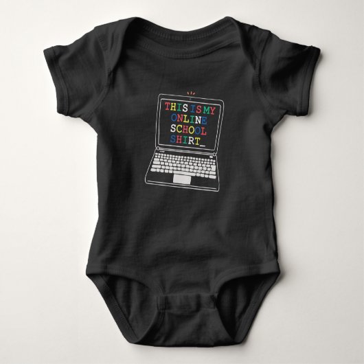 Das ist mein Online-Shirt Baby Strampler (Vorderseite)