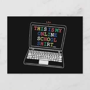 Das ist mein Online-Shirt Postkarte