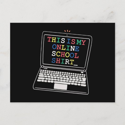 Das ist mein Online-Shirt Postkarte (Vorderseite)
