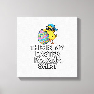 Das ist mein Ostern Pyjama-Shirt Küken Ei Jungen K Leinwanddruck