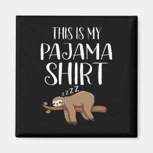 Das ist mein Pajama Sloth Shirt Funny Sleepover Ge Magnet